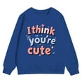 thumbnail image 4 of Boy Valentines Day Outfit Crewneck Sweatshirt Love Print Long Sleeve Pullover Boys Pullover for Toddler 6-7 Years, 4 of 4