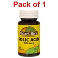thumbnail image 2 of Nature's Blend Folic Acid Supplement - Vitamin B9 For Prenatal & Heart Health Support for Women - Gluten-Free Formula - Easy to Swallow Daily Nutrition - Made in USA - 100 Tablets - Pack of 1, 2 of 9