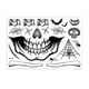 thumbnail image 4 of Hogar y cocina, Decoración del hogar, Decoración navideña, Pegatinas de Halloween Simulación Horror Sangrado Herida falsa Contusión Cicatriz Papel Fiesta Bar Maquillaje Pegatinas faciales, Pegatinas d, 4 of 9