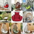 thumbnail image 2 of SHANNA Hanging Chair Cushion, Cushions for Hanging Egg Chair,Washable Swing Chair Cushion, Thicken Patio Hanging Egg Chair Pad, Garden Hanging Basket Chair Seat, Red, 2 of 9