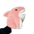 thumbnail image 1 of Marioneta de mano de tiburón de 11 pulgadas, peluche de animales del océano con boca móvil, juguete de tiburón de peluche suave para niños, juego de rol, regalo educativo., 1 of 8