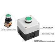 ATO Push Button Switch Station Box, 1 NO, ABS One Push Button Control Momentary Switch