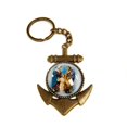 thumbnail image 1 of Antique Finish Holy Family In An Anchor Key Chain, 1 of 1