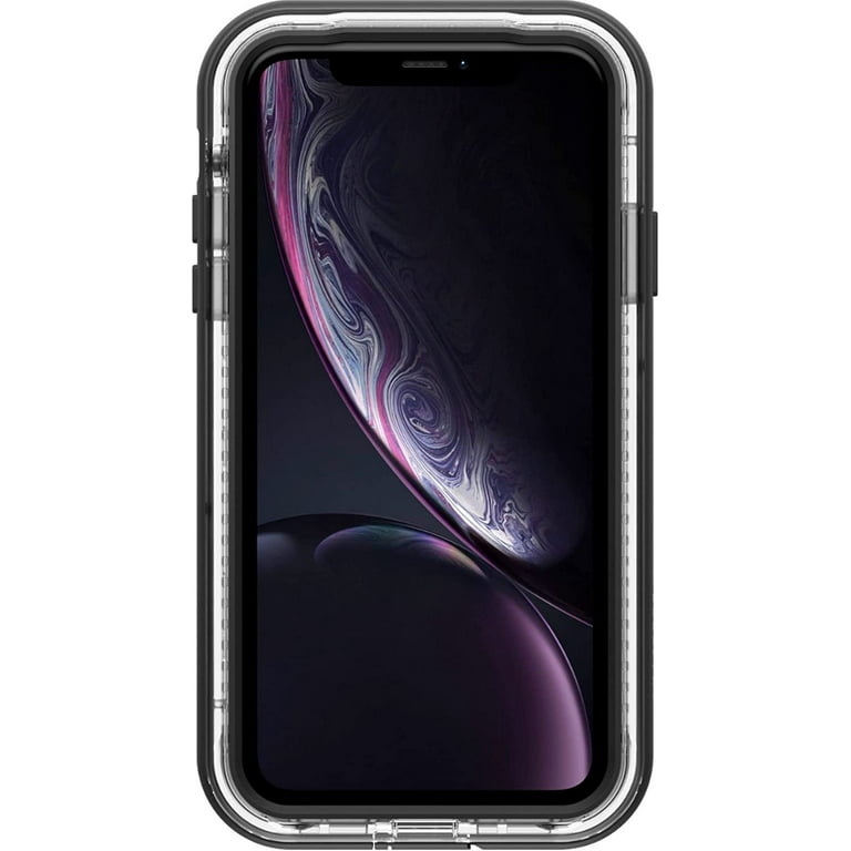 LifeProof Next Series Case for iPhone XR Only - Retail Packaging - Black  Crystal Clear/Black