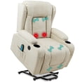 thumbnail image 1 of Sillón de masaje reclinable Power Lift Best Choice, color beige, 1 of 8