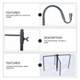 thumbnail image 3 of ELAYARD 1Pc Iron Flagpole Hook Shepherd Garden Yard Hanging Ground Hook Black, 3 of 7