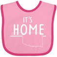 thumbnail image 3 of Inktastic It's Home- State of Oklahoma outline Boys or Girls Baby Bib, 3 of 4