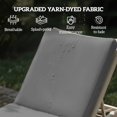 thumbnail image 3 of LLLLZASD Chaise Lounge Cushions Outdoor Set of 2, Fade Resistant, 72 x 21 x 3 in Sun Lounger Replacement Cushions, Patio Lounge Chair Pads with Removable Cover for Pool, Beach, Deck, Lawn, Gray, 3 of 6
