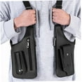 thumbnail image 3 of Bolso de hombro de cuero Levence antirrobo ajustable negro, 3 of 7