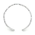 thumbnail image 2 of 14k White Gold Heart Adjustable Toe Ring Open Midi, 2 of 9