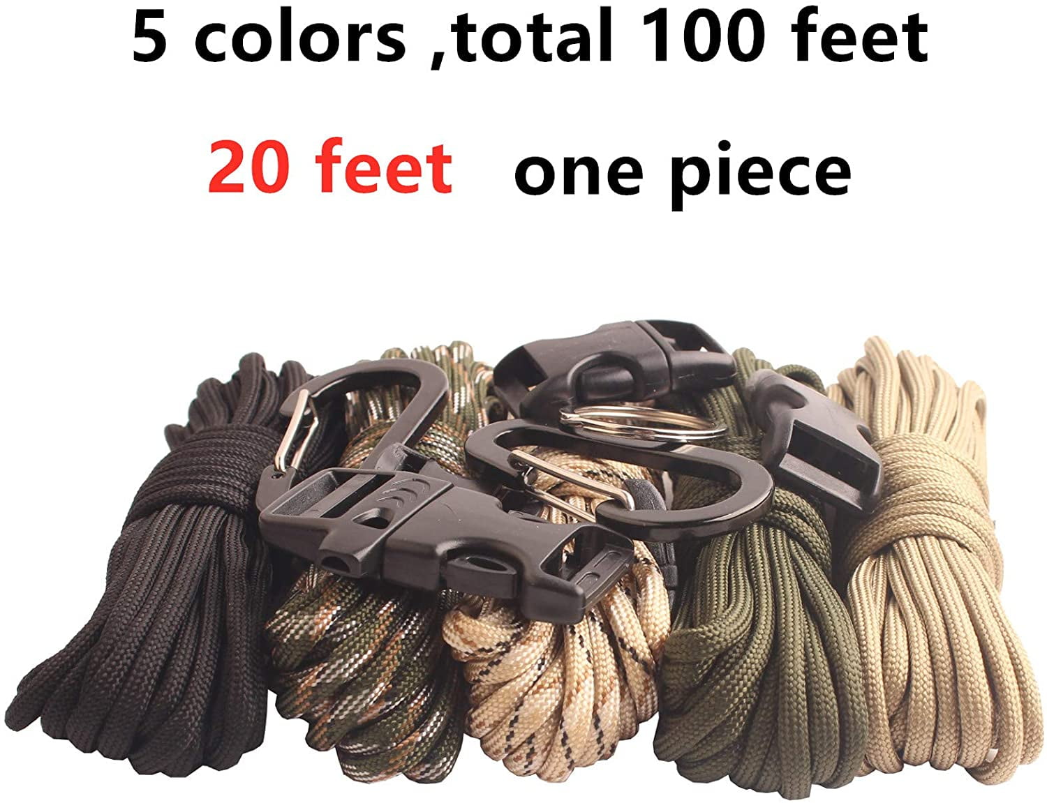 GeGeDa Paracord Paracord 550 Combo Crafting Kits with 5 Types