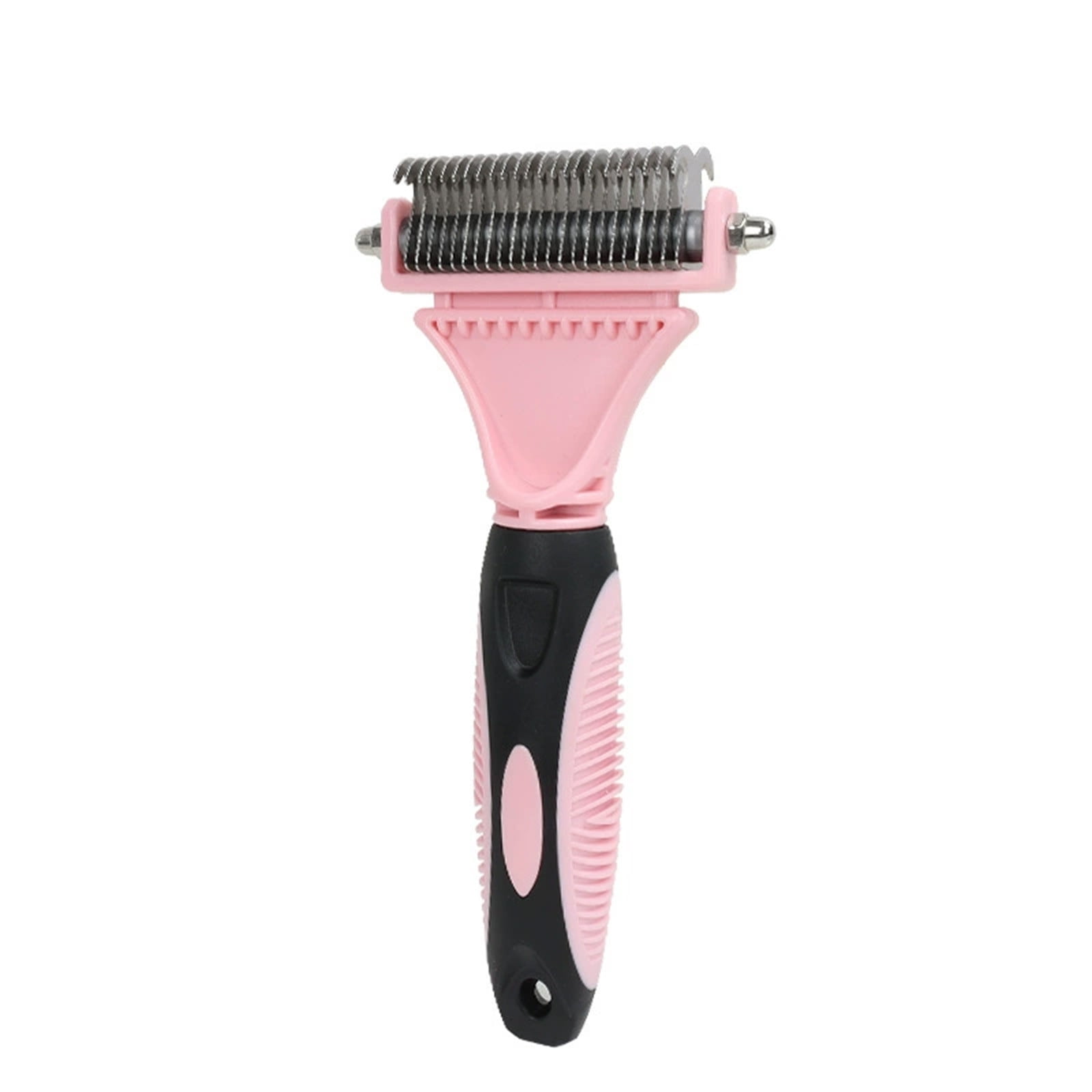Pet Grooming Comb Dog Cat Double Sided Brush Deshedding Detangling Rake
