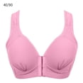 thumbnail image 1 of Sujetador Inalámbrico Transpirable Hebilla Frontal Correa Ancha Ropa Interior Delgada para Mujer Niña, Morado Rojo, 40/90 sidaley AP001203-33, 1 of 7