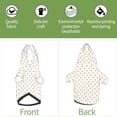thumbnail image 6 of Honeii Minimalist Crosshatch Dots Print Small Dog Hoodies Pet Hooded Sweatshirts Fall Winter Puppy Cat Sweaters Warm Clothes for Small Dogs Outfits Costume-Small, 6 of 7