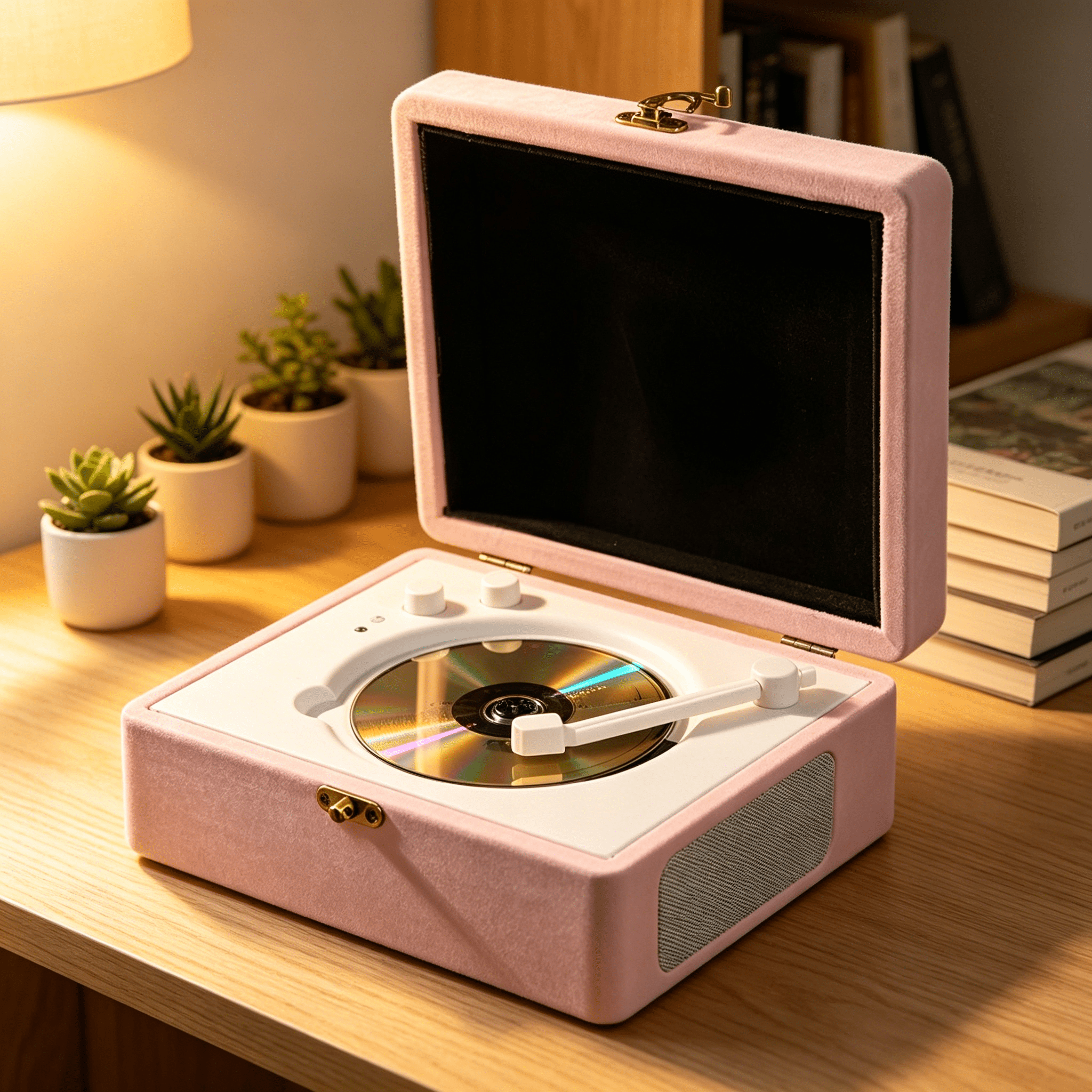 GJX 2026 New Bluetooth Cd Player Portable 2.0 Hifi Sound Record Player with Remote Control Professional Cd Player for Home Office,For Music Listening,Study Rooms,Relaxation Spaces,Living Rooms.