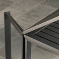 thumbnail image 5 of Conrad 31.5" x 46" Folding Outdoor Console Dining Table, Aluminum Frames , Gray, All-Weather - CONDNSQTBL, 5 of 11