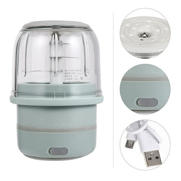 Supvox 1Pc Electric Meat Mincer with Detachable Green Body Transparent Design for Easy Cleaning and Kitchen Use