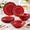 Red, variant on 12 Piece Dinnerware Set, Red, Rustic Design, Dishwasher Safe, Tableware for 4