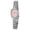 Pink, variant on Small Silver Watches for Women, Minimalist Dainty Women's Wrist Watch with Oval Dial, Crystal-Bezel, Waterproof, Vintage Ladies Analog Quartz Watch, Fashion Bracelet Women Watch, White