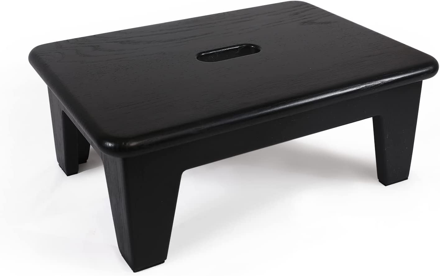 Step Stool for Bed, Grown Oak, Wooden Step Stool for Adults, Seniors, 6