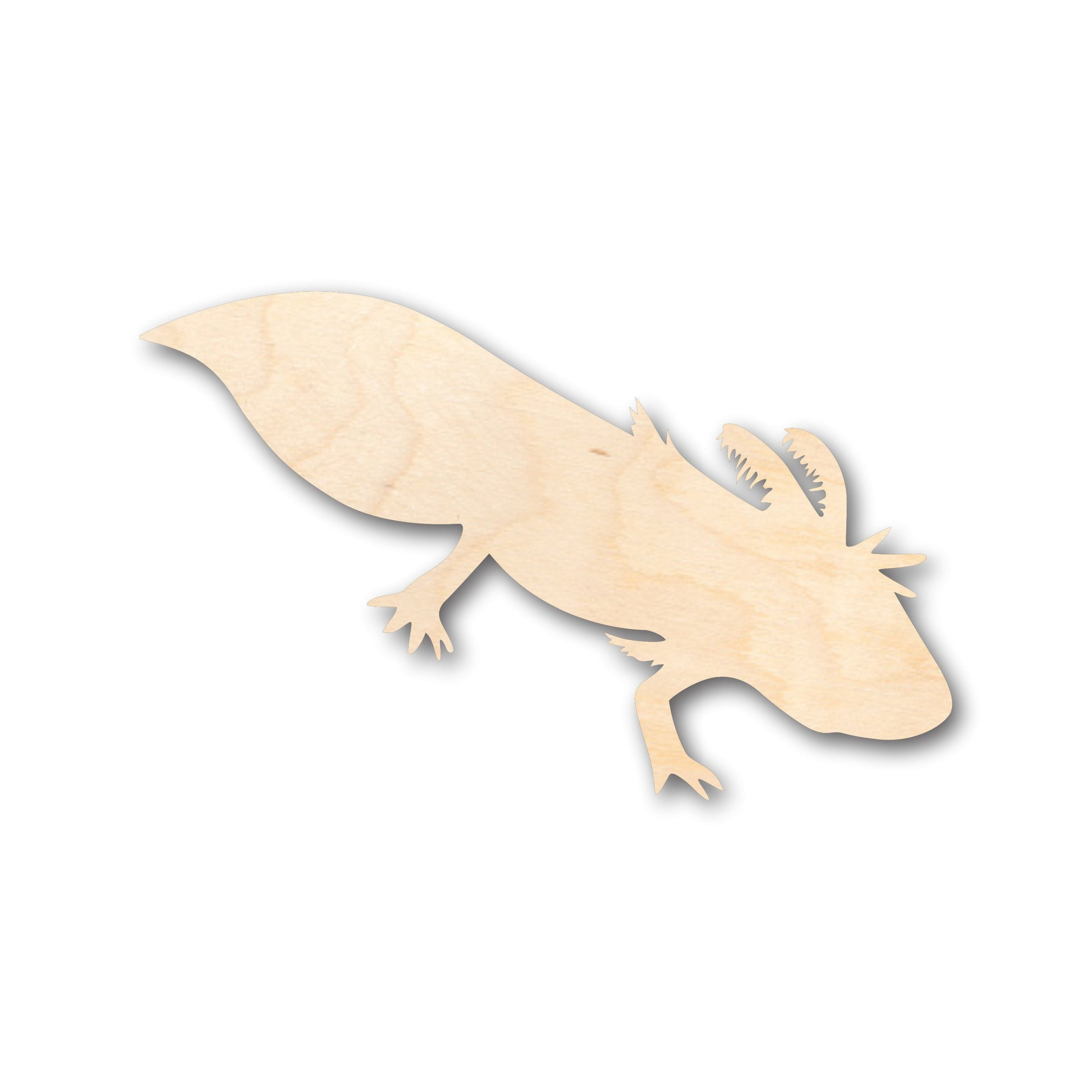 Unfinished Wood Axolotl Shape Craft up to 36" DIY 6" / 1/8