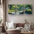 thumbnail image 4 of Hieng Elegant Pink Floral Cherry Blossoms Triptych Canvas Art Ideal for Home Office and Creative Spaces Gift for Nature Lovers and Holiday Decorating, 4 of 6