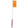 thumbnail image 2 of LAICAIW Daycount® 4M 7 Colors Dancing Ribbon Streamer Gym Rhythmic Rod Art Gymnastic Ballet Twirling Stick (Orange), 2 of 4
