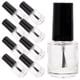 thumbnail image 4 of EeaseMX Botella de vidrio transparente de 20 piezas, para usar con esmalte de uñas, con pincel, color negro, 4 of 7