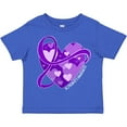 thumbnail image 3 of Inktastic Alzheimers Awareness Purple Ribbon Around Heart Boys or Girls Toddler T-Shirt, 3 of 5