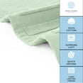 thumbnail image 6 of White Classic Luxury Bath Mat Towel Set, Absorbent Cotton Hotel Spa Shower/Bathtub Mats [Not a Bathroom Rug] 22x34, Green , 2 Pack, 6 of 8