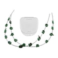 thumbnail image 3 of Decoración temporal de dientes con brackets metálicos y ligaduras, suministros elegantes para hacer tú mismo Verde, 3 of 10