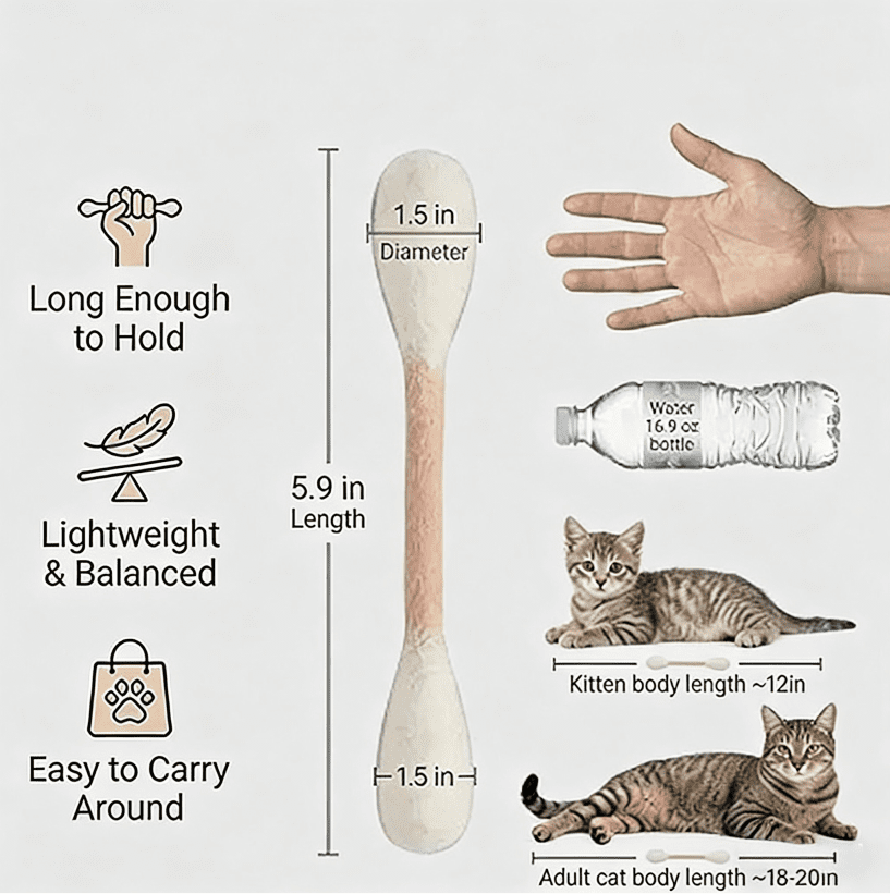 2026 Cotton Swabs Cat Toys with Catnip,Durable Big Kitten Chew Dental Teething Ropes Giant Interactive Felt Kitty Kicker Toy Sticks ，Play Lover Gift Accessories