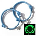 thumbnail image 3 of 2PCS Valentine's Day Glow In The Dark Bracelet Rope Sea Vow Couples Braided Suction Combo for Men and Women, 3 of 3