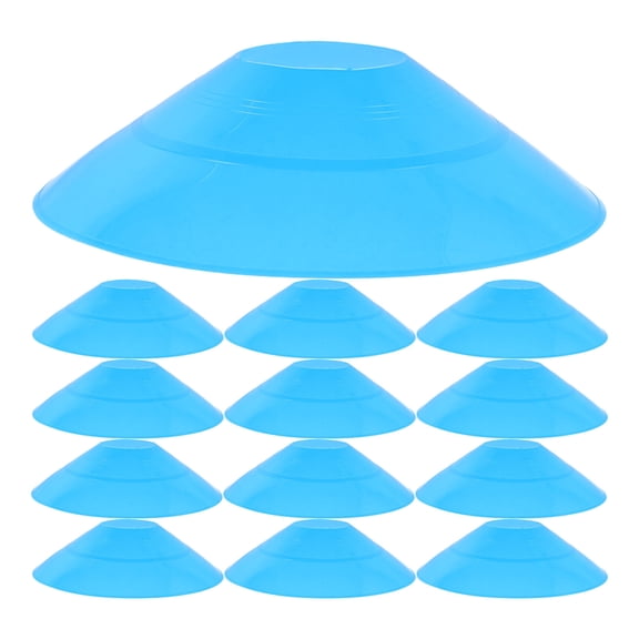 NICEXMAS 25pcs Football Field Markers Soccer Cones PE Blue for Sports Training Equipment for Fan Gear