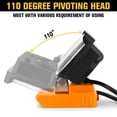 thumbnail image 7 of Ecarke LED Work Flashlights Light for Dewalt 20V Max Li-Ion Battery W/USB QC3.0 Output (Tool Only), 7 of 7