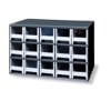 AKRO-MILS 19715 Drawer Bin Cabinet, 11 In. D, 17 In. W