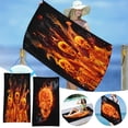 thumbnail image 1 of Fiudx Toalla de Playa de Microfibra, Superligera, Resistente a La Arena, de Secado Rápido y Compacta, Ideal para Piscina, Viajes y Camping, Multiusos, Tamaño 76 X 152 Cm., 1 of 6