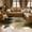 Black-brown gradient, variant on Janvonne Irregular Cow Print Faux Cowhide Area Rug, Non-Slip Washable Animal Print Floor Mat for Living Room Bedroom Cave, 5'x6.2' Irregular Leopard Print