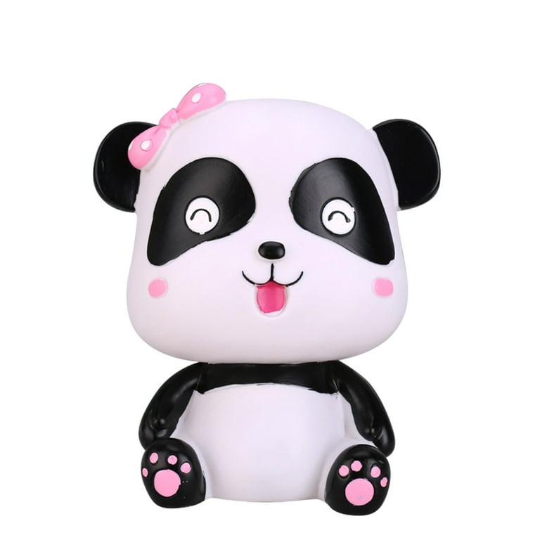 Lovely Cartoon Panda Piggy Bank Plastic Coin Storage Container
