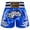 Blue, variant on Kids Boys Boxing Shorts Boxing Trunk Muay Thai Training Martial Arts Kickboxing Shorts Blue 7-8
