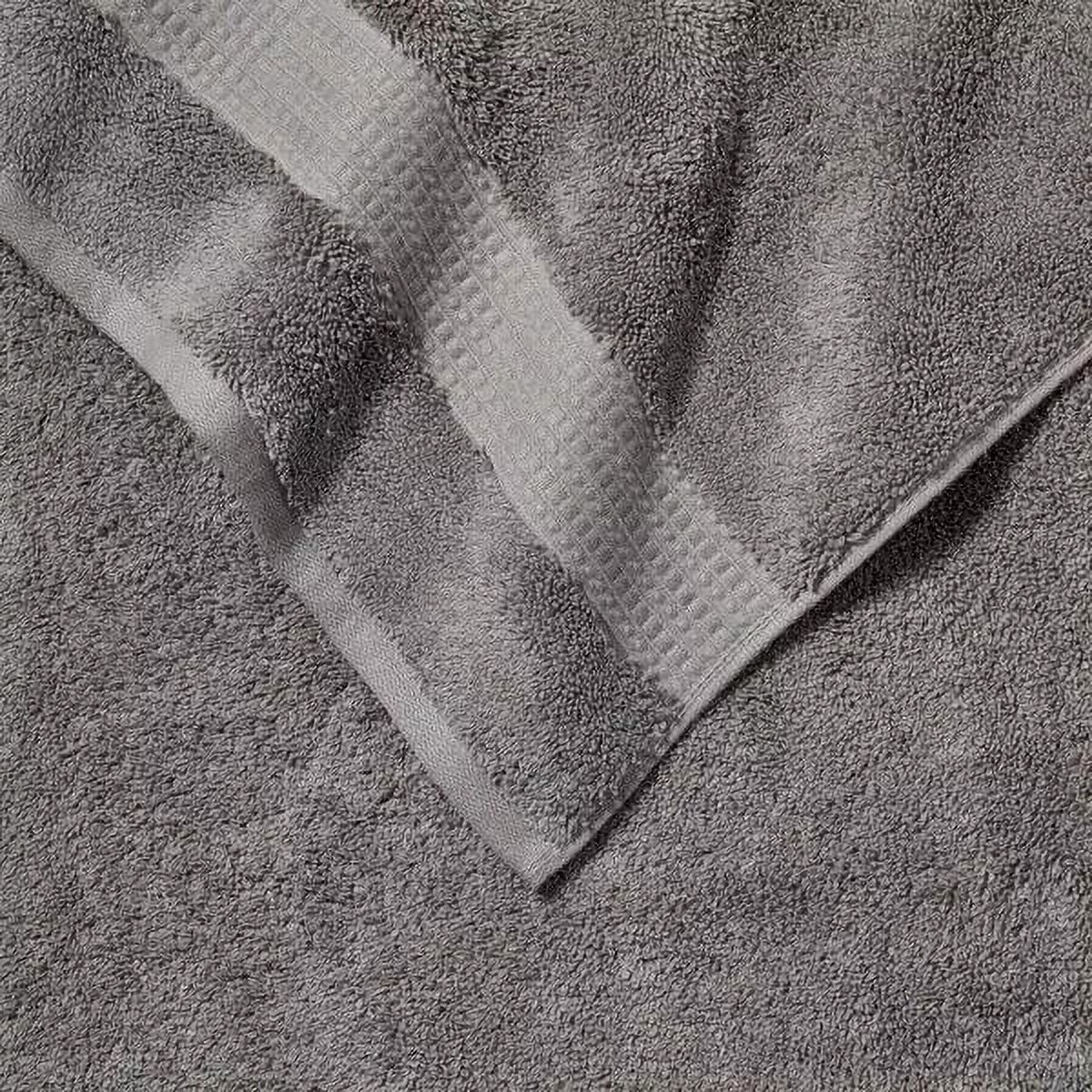 Purely Indulgent 100% Hygrocotton Towel 4 Piece Hand Towel Wash Cloth Gray