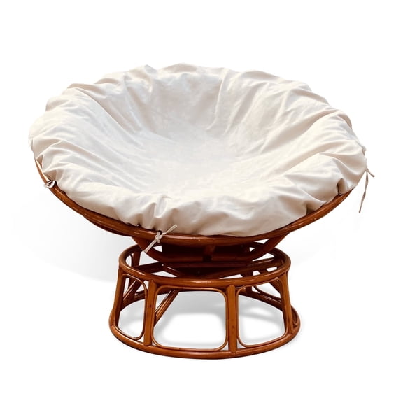 Papasan Cushion Cover Only,Water ResistantPapasan Chair Cushion Cover for OutdoorIndoor,Skin-Friendly Soft Machine WashableUnfading Zippered Cover for Round Egg ChairCushion