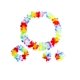 thumbnail image 3 of Fortuning'S Jds Conjunto de disfraz de guirnalda de faldas de hierba con flores hawaianas para niños y niñas (5 unidades), 3 of 5