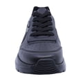 thumbnail image 3 of Tenis escolar Audaz para niño de corte piel negro Mulán con ajuste agujetas, 3 of 6