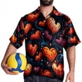 thumbnail image 4 of Love Men's Short Sleeve Button Down Spread Collar Beach Shirts, 4 of 6