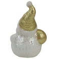 thumbnail image 3 of Northlight 8" LED Lighted Gold and White Santa Christmas Tabletop Decoration, 3 of 4