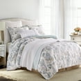 thumbnail image 6 of Levtex Home - Ophelia Spa Duvet Cover Set - Twin Duvet Cover + One Standard Pillow Case - Floral - Spa Grey Cream Ochre - Duvet Cover (68 x 88in.) and Pillow Case (26 x 20in.) - Cotton, 6 of 6