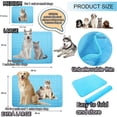 thumbnail image 3 of Blue 70*100CM Dog Cooling Mat Cat Cooling Pad Cooling Pad Gel Coo, 3 of 5
