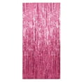 thumbnail image 3 of 5 Pcs Foil Fringe Curtain Backdrop - 3.28x6.56 Ft Pink Metallic Tinsel Photo Booth Background for Wedding Birthday, Graduation Christmas Holiday Party Wall Decor, 3 of 4