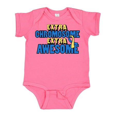 

Inktastic Extra Chromosome Extra Awesome Gift Baby Boy or Baby Girl Bodysuit